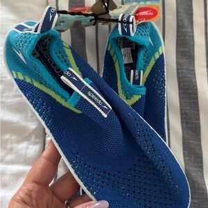 Speedo Junior Blue and Green Water Shoes
